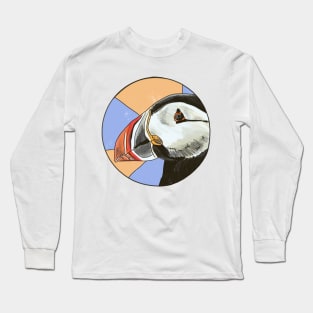 Puffin - Circle edit Long Sleeve T-Shirt